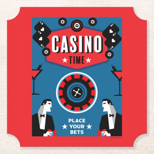 Casino Gambling Poker Roulette Untersetzer (Vorderseite)