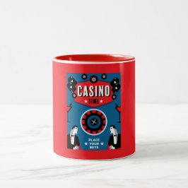 Casino Gambling Poker Roulette Zweifarbige Tasse