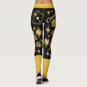 Casino Gambling Pop Mode Leggings (Rückseite)