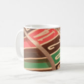 Casino Gambling Roulette Rad Vintag Retro Stil Kaffeetasse (Vorderseite Links)