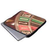 Casino Gambling Roulette Rad Vintag Retro Stil Laptopschutzhülle (Vorne Knopf)