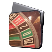Casino Gambling Roulette Rad Vintag Retro Stil Laptopschutzhülle (Vorderseite Links)