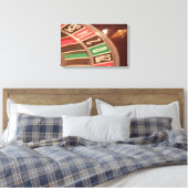 Casino Gambling Roulette Rad Vintag Retro Stil Leinwanddruck (Insitu (Schlafzimmer))