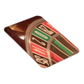 Casino Gambling Roulette Rad Vintag Retro Stil Magnet (Rechte Seite)