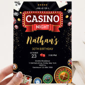 Casino Geburtstag Einladung