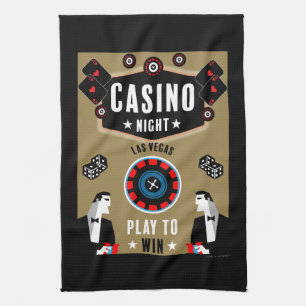 Casino Glücksspiel Poker Roulette Geschirrtuch