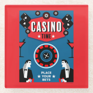 Casino Glücksspiel Poker Roulette Glasuntersetzer