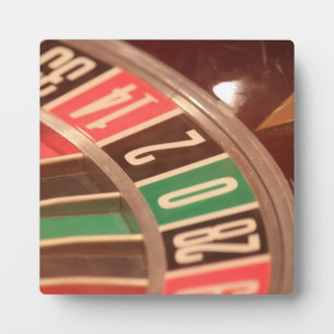 Casino-Glücksspiel-Rouletterad im vintage Retro-St Fotoplatte