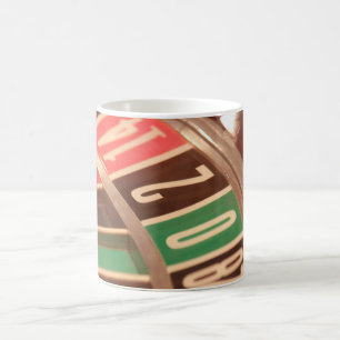 Casino-Glücksspiel-Rouletterad im vintage Retro-St Kaffeetasse