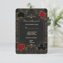 Casino Gold Black Gatsby 1920er Hochzeit