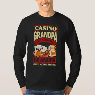 Casino Großvater Glücksspiel Grafik T-Shirt