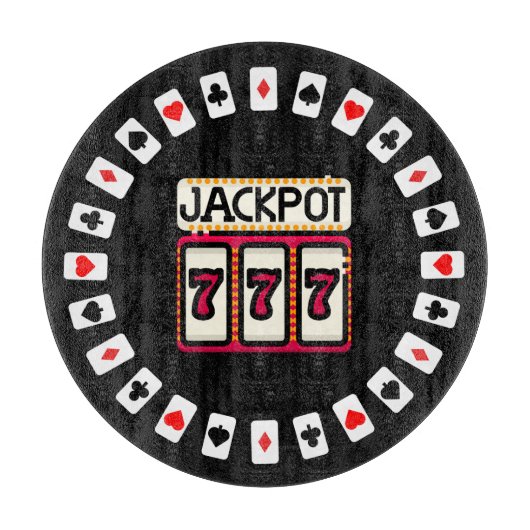 Casino Hit the Jackpot 777 Schneidebrett (Vorderseite)