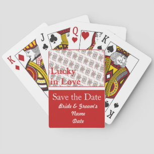 Casino Hochzeitsdeck Save the Date Spielkarten