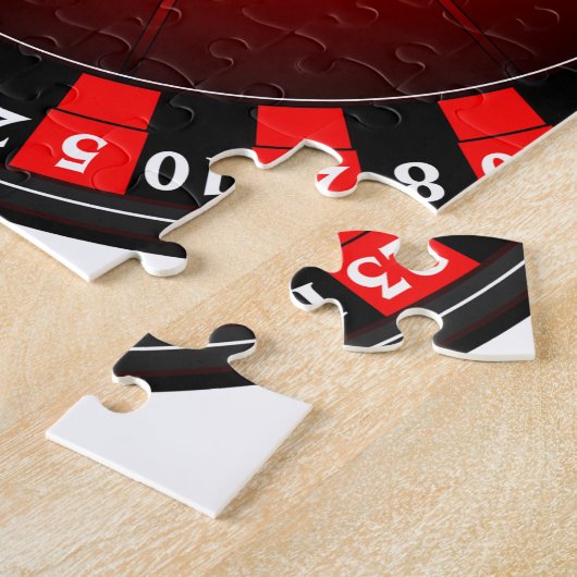 Casino-Illustration mit Roulette Puzzle (Seite)
