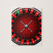 Casino-Illustration mit Roulette Puzzle (Vertikal)