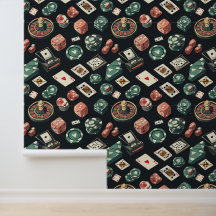 Casino Interior Poker Cards Gambling Dice Roulette