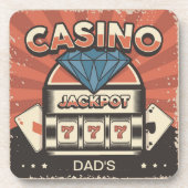 Casino Jack Pot Getränkeuntersetzer (Vorderseite)