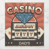 Casino Jack Pot Weinetikett (Einzelnes Label)
