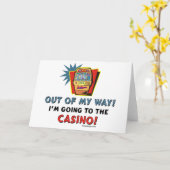 Casino Karte (Gelbe Blume)