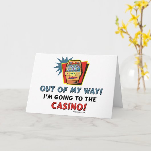 Casino Karte (Gelbe Blume)