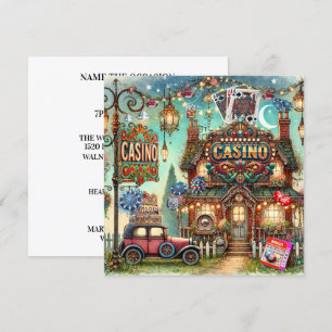 CASINO KARTEN. BINGO EINLADUNG