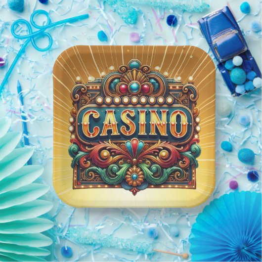 CASINO KARTEN. BINGO PAPPTELLER (Party)