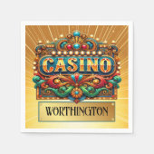 CASINO KARTEN. BINGO SERVIETTE (Vorderseite)