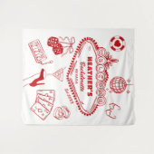 Casino Las Vegas Bachelorette Party Banner Wandteppich (Vorderseite (Horizontal))
