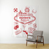 Casino Las Vegas Bachelorette Party Banner Wandteppich (Beispiel)