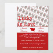 Casino Las Vegas Einladung Hochzeitsankündigung (Vorne/Hinten)
