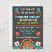 Casino Las Vegas Gambling Party Einladung (Vorderseite)