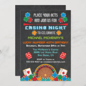 Casino Las Vegas Gambling Party Einladung (Vorne/Hinten)