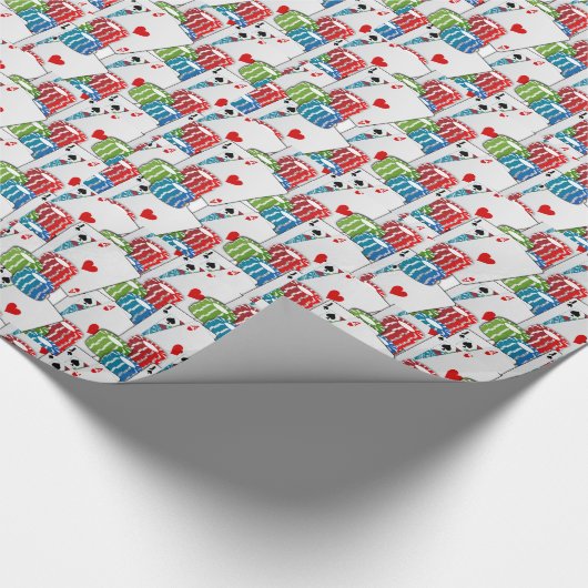 Casino Las Vegas Geschenkpapier (Ecke)