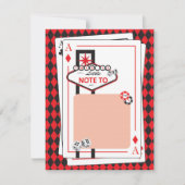 Casino / Las Vegas Night - Erwachsene Party - Viel Dankeskarte (Vorderseite)