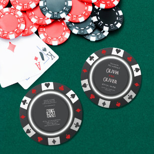 Casino Las Vegas Poker Chip Hochzeitseinladung Einladung