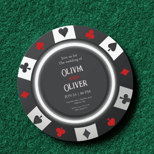 Casino Las Vegas Poker Chip Hochzeitseinladung Einladung