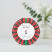 Casino Las Vegas Poker wedding Einladung (Stehend Vorderseite)