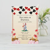 Casino Las Vegas Poker wedding Einladung (Stehend Vorderseite)
