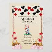 Casino Las Vegas Poker wedding Einladung (Vorne/Hinten)