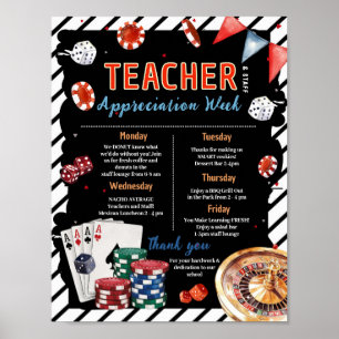 Casino-Lehrer-Anerkennungswoche-Programm Poster