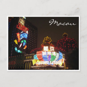 Casino Lichter lisboa Postkarte