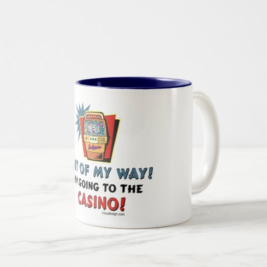 Casino Lovers Zweifarbige Tasse (VorderseiteRechts)