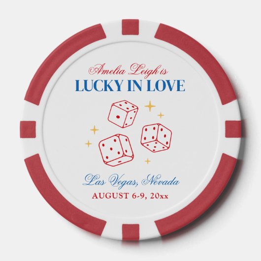 Casino Lucky Liebe Casino Pokerchips (Vorderseite)