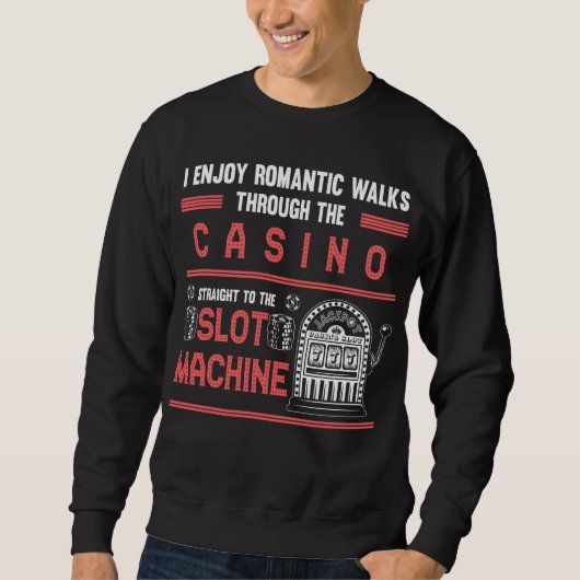 Casino Lucky Spielautomat Sweatshirt (Vorderseite)