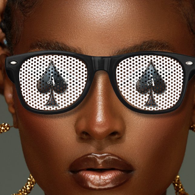 Casino Lugano Partybrille (Ace of Spades Casino Deck of Playing Cards Retro Sunglasses)