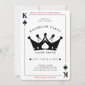 Casino Lugano Poker Bachelor Einladung (Vorderseite)