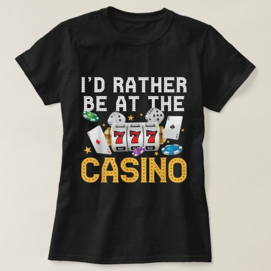 Casino Lugano Spielspazierweg Las Vegas T-Shirt (Design vorne)