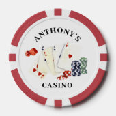 Casino mit personalisiertem Namen Pokerchips (Vorderseite)