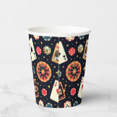 Casino-Musterdesign auf Schwarz Pappbecher (Rechts)