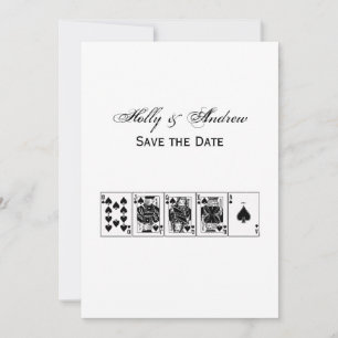 Casino Nacht Poker Royal Straight Flush Pik Einladung